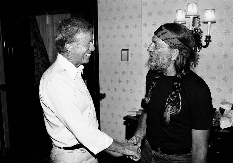 President Carter with Willie Nelson